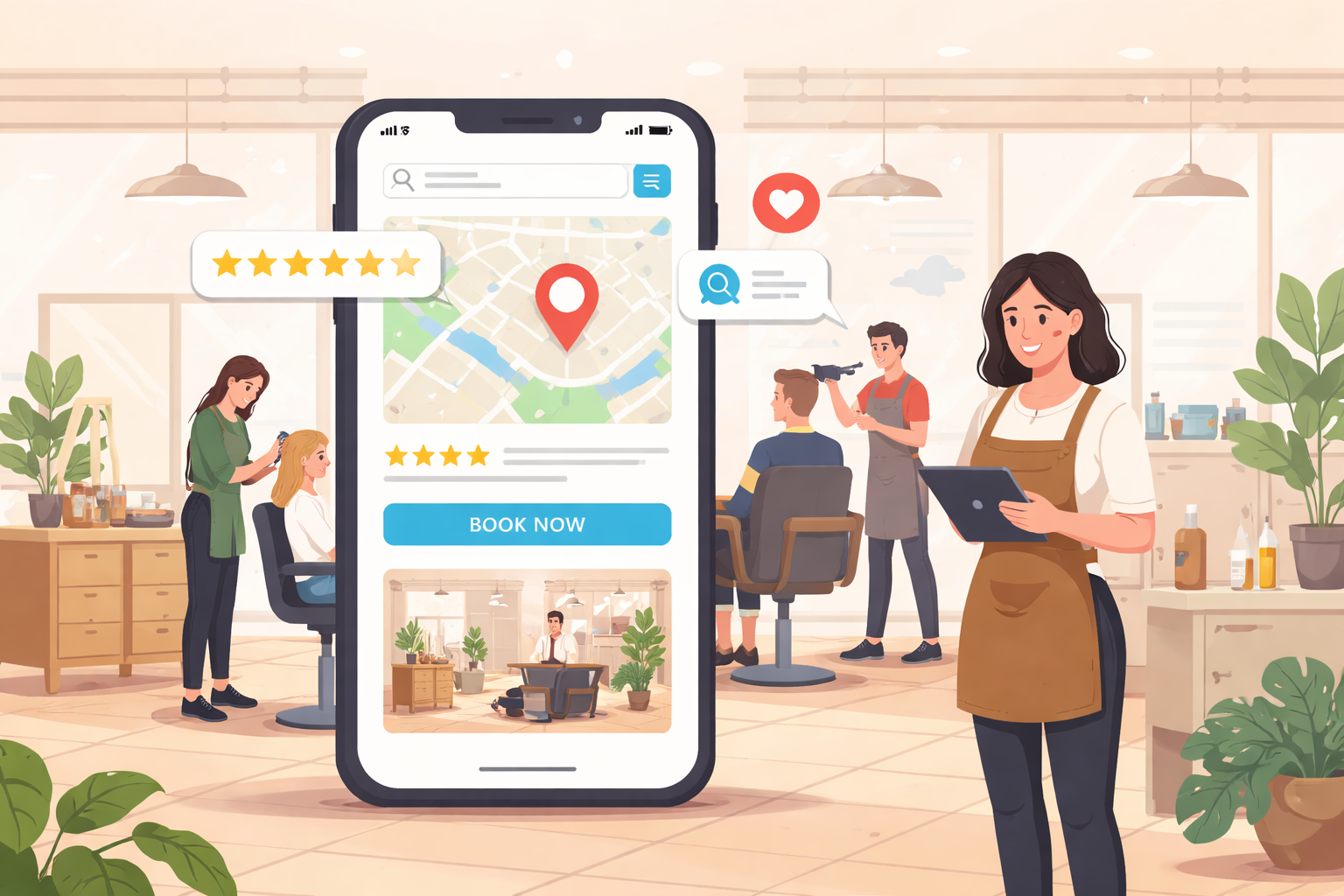 How Salons Increase Bookings Through Local Search